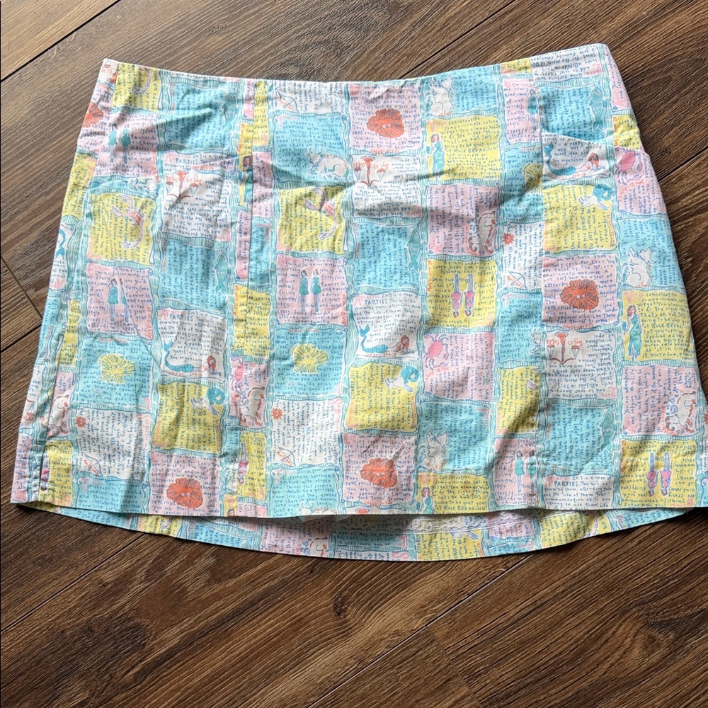 Lilly Pulitzer Multicolor Patchwork Mini Skirt